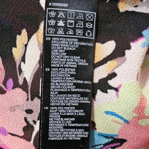 Forever 21 Contemporary Floral Lace Blouse Women Large Multicolor Boho Cottage - Picture 6 of 9